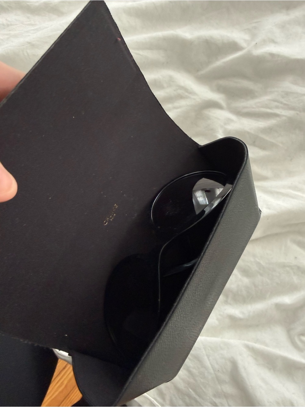 Celine Black Oversized Round Sunglasses with Case - Picture 7 of 7